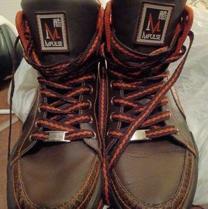 Impulse brown and orange shoes